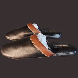 Hush Puppies Two Toned Black and Brown Men's Slip On Slippers